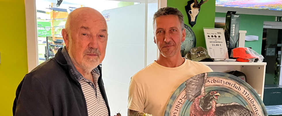 Sieger Königsschießen 2025 (rechts). Herzlichen Glückwunsch David!